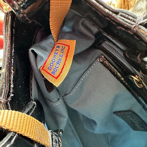 Dooney & Bourke Brenna Patent Leather bag black $411 - Picture 12 of 15